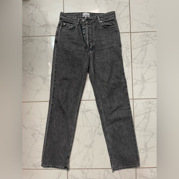 Ganni Figni high-rise straight-leg jeans size 26 - Picture 2 of 9